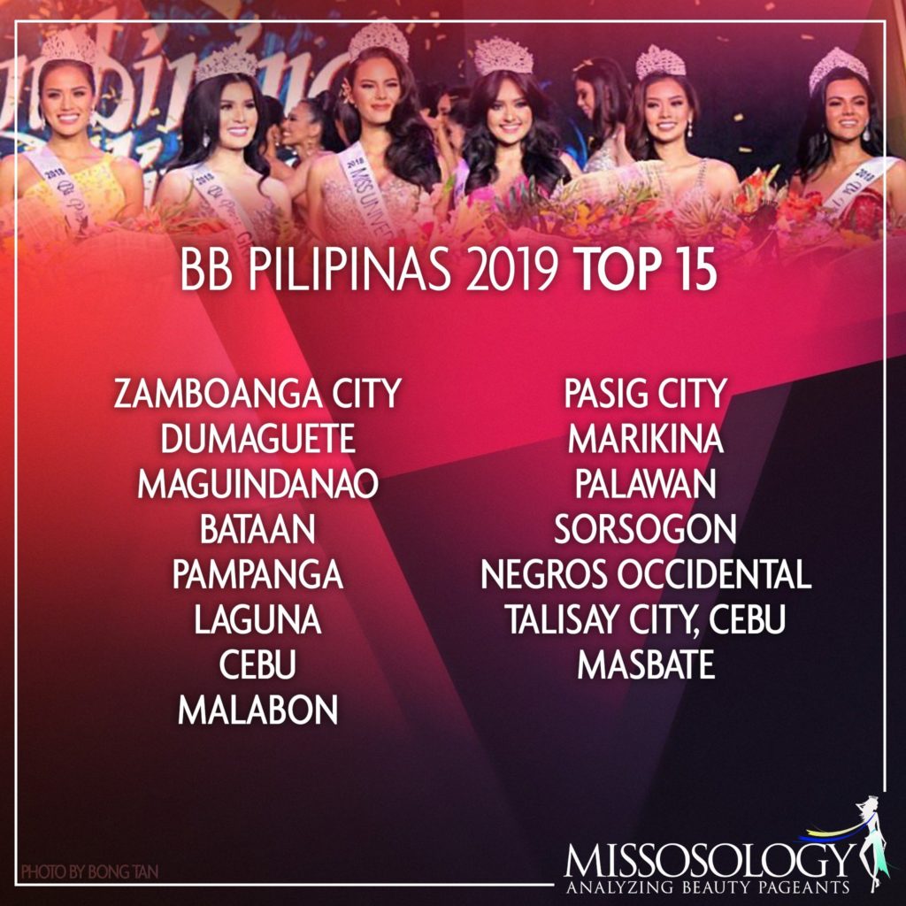 Bb. Pilipinas 2019 TOP 15 Candidates Finally Announced