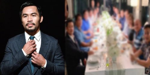 Manny Pacquio host dinner party 1