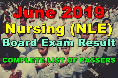 Nursing Board Exam Results