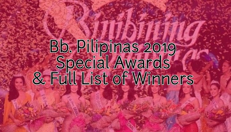 Bb. Pilipinas 2019: Full List Of Winners, Special Awards Given