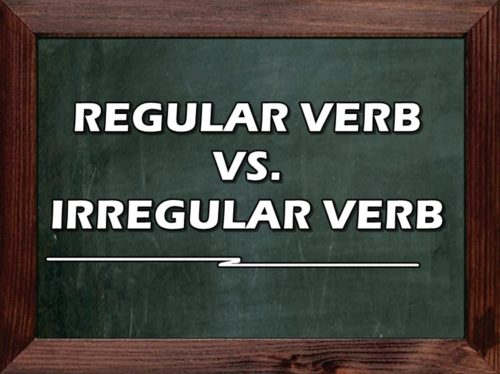 Regular Verb Irregular Verb