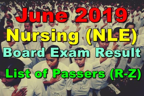 Nursing Board Exam Result