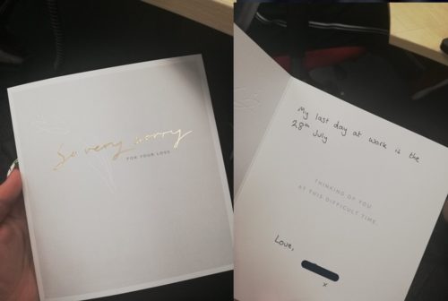Condolence Card