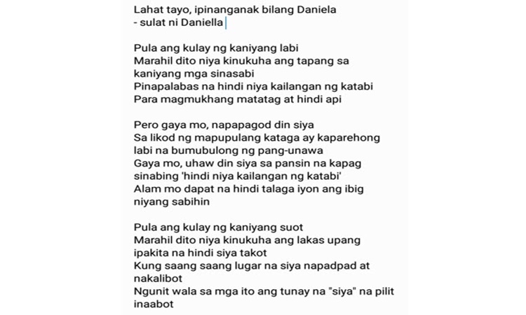 Dimples Romana Reacts To Fan's Poem About Daniela Mondragon