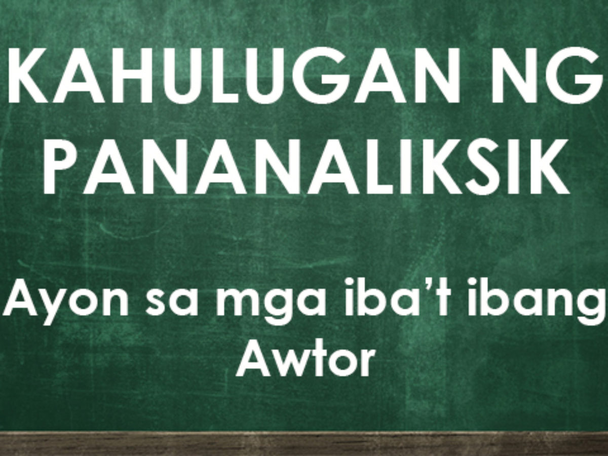 Depinisyon Ng Pananaliksik Kahulugang Ayon Sa Mga Awtor