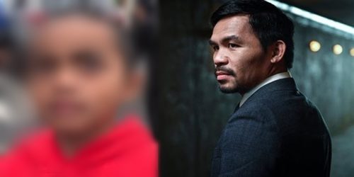Manny Pacquiao and young fan
