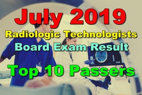 Radiologic Technologists Board Exam Result