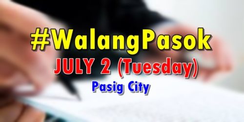 #WalangPasok July 2