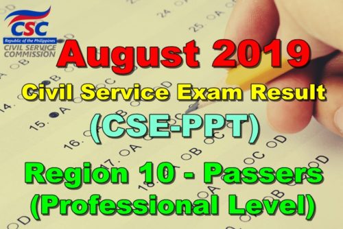 Civil Service Exam Result