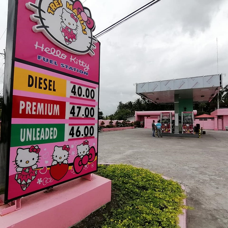 Hello Kitty Gas Station