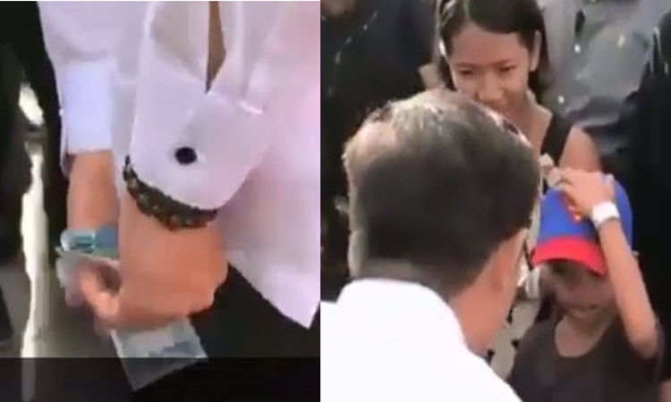 Isko Moreno Gives Young Boy Cash For His Birthday (Video)