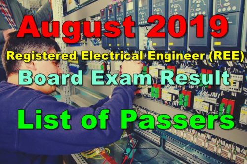 Registered Electrical Engineer Board Exam