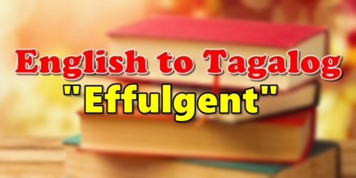 Translate English To Tagalog Effulgent