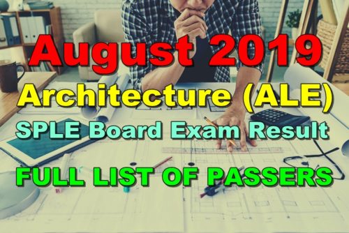 Architecture Board Exam Result