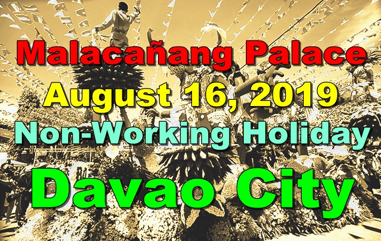 Malacañang Declares August 16 As Non Working Holiday In Davao City 2868