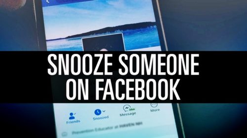 facebook tip snooze