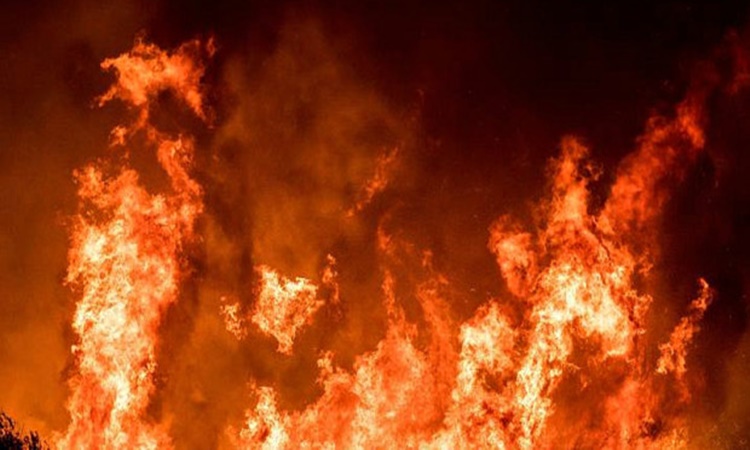 Burning-house