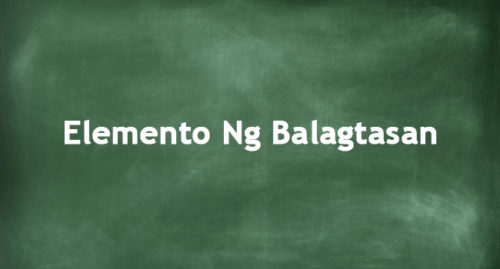 ELEMENTO NG BALAGTASAN