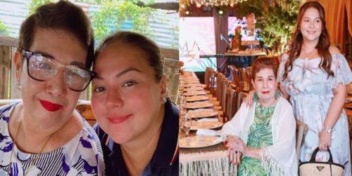 Karla Estrada and mom party