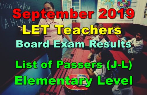 LET Board Exam Results