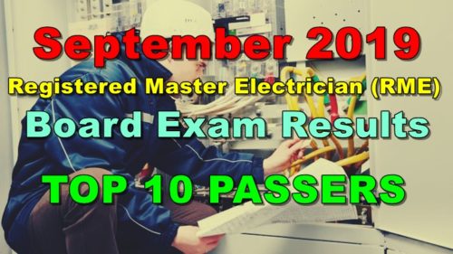 Registered Master Electrician Board Exam