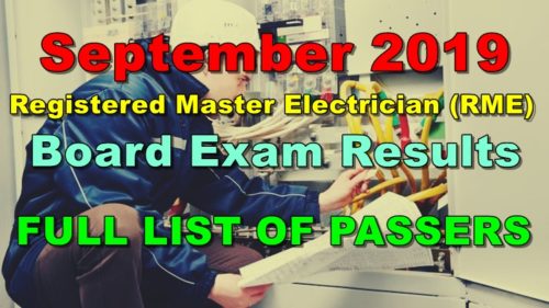 Registered Master Electrician Board Exam