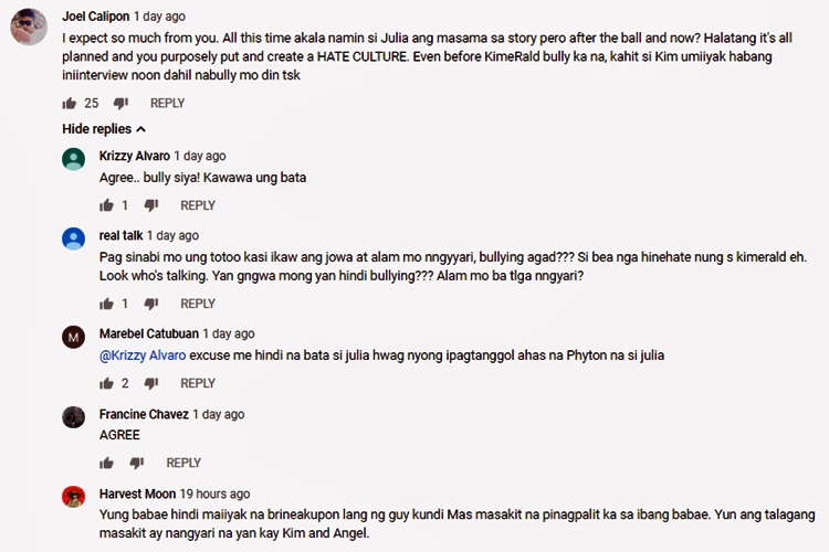 Bea Alonzo netizens' comments