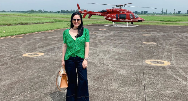 Jinkee Pacquiao wears P155,000 dress at Pacquiao-Thurman fight