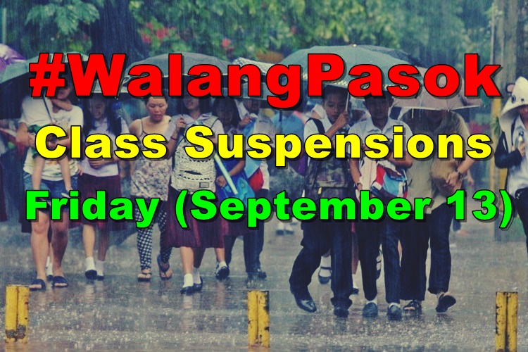 #WalangPasok: Class Suspensions Declared In These Areas Today ...