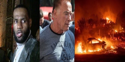 California Wildfire Lebron James