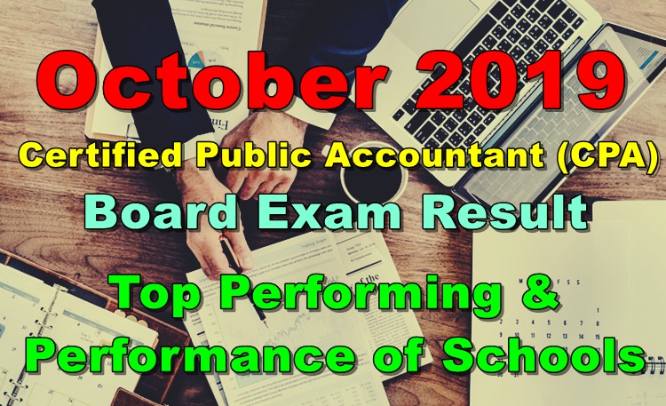 CPA Board Exam Result October 2019 - Top Performing & Performance Of ...