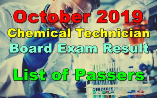 Chemical Technician Board Exam