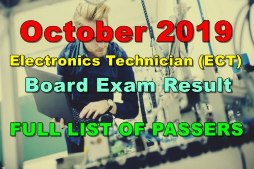 Electronics Technician Board Exam Result