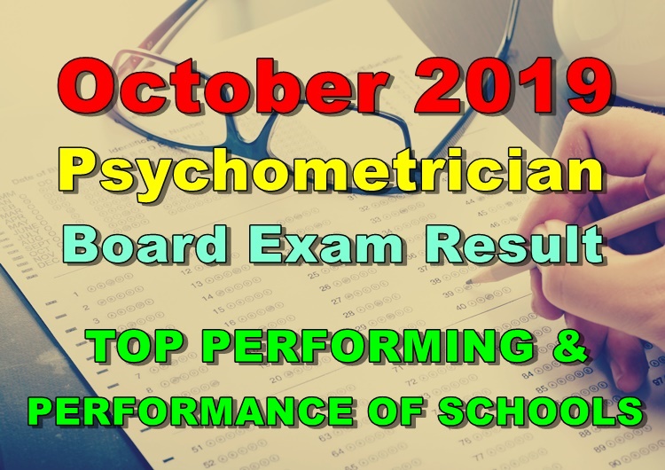 Psychometrician Board Exam Result