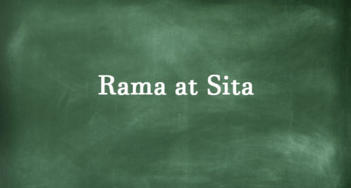 RAMA AT SITA