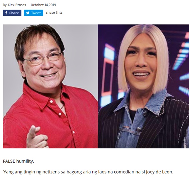 joey de leon comment