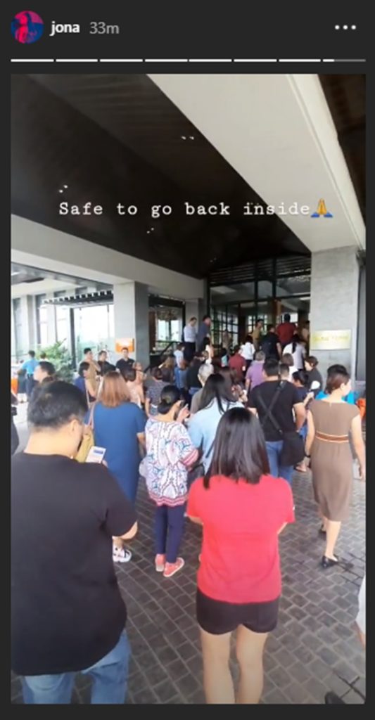 Mindanao quake experience of Jona