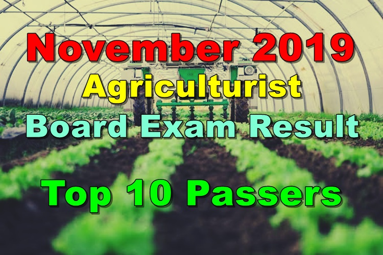 Agriculturist Board Exam Result
