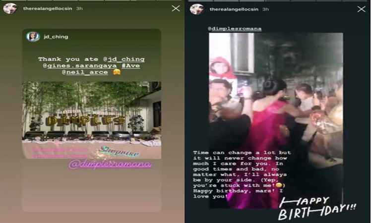 Angel Locsin Throws Surprise Birthday Party For BFF Dimples Romana