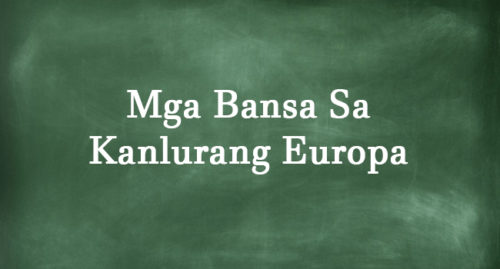 BANSA NG KANLURANG EUROPA