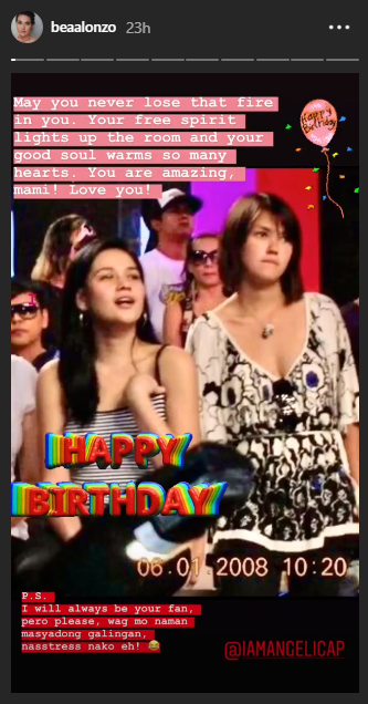Bea Alonzo post for Angelica Panganiban