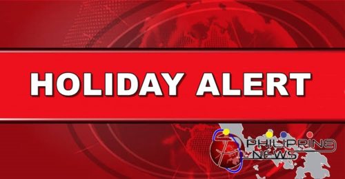 HOLIDAY ALERT