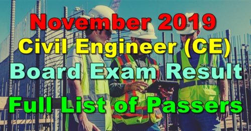 Civil Engineer Board Exam Result