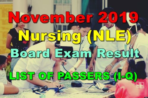 Nursing Board Exam Result
