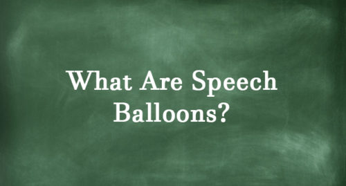 speech balloon meaning