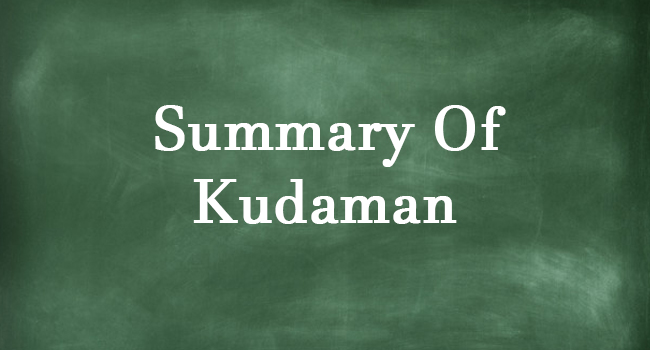 SUMMARY OF KUDAMAN