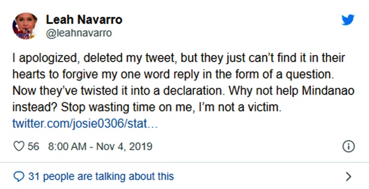 leah navarro tweet