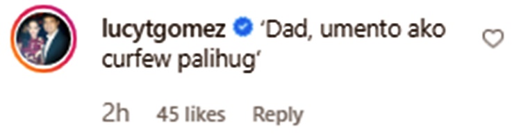 lucy torres comment
