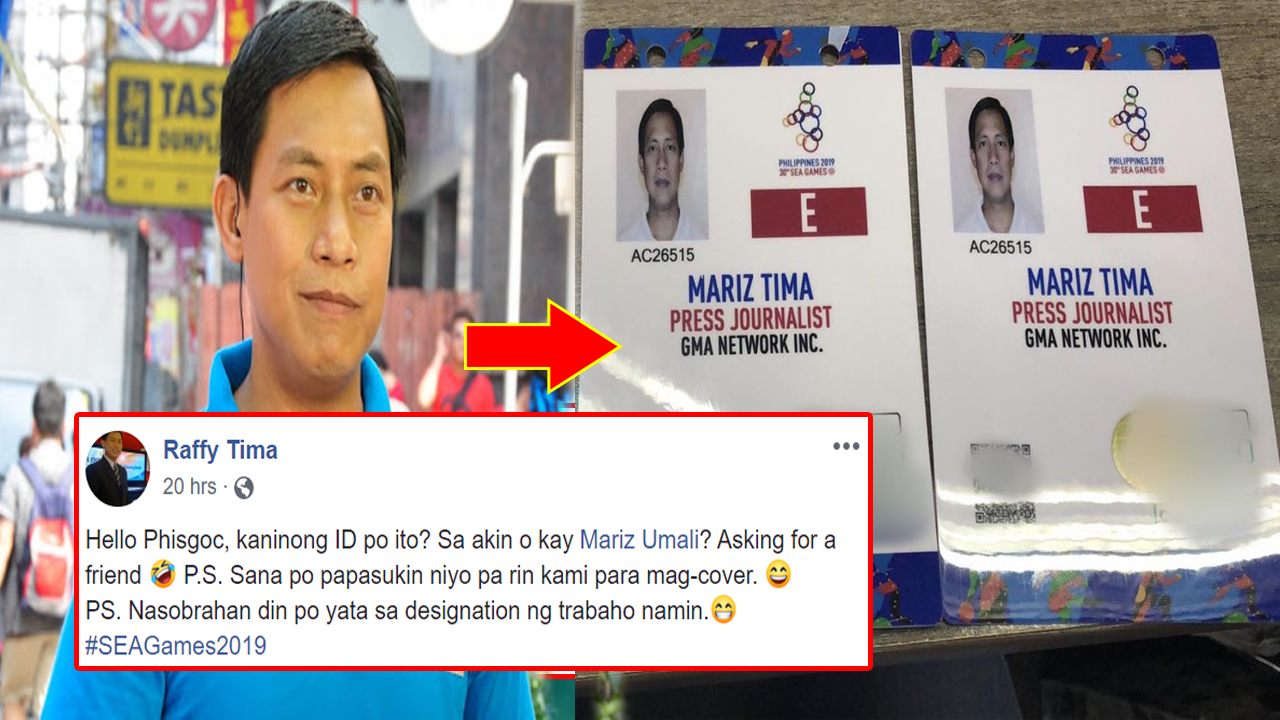 Raffy Tima Calls Out Phisgoc for Putting Inaccurate Name on His Media ID