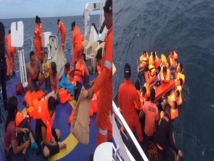 PH Coast Guard Rescues Passengers from Sinking MV Siargao Princess